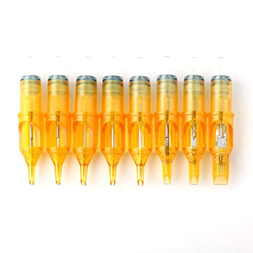 Disposable Tattoo Needle Cartridges 100 Pack Assorted RL, RS, M1 for Tattoo Machines