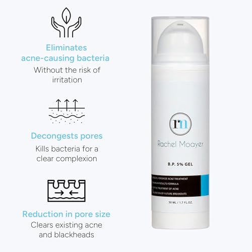 Benzoyl Peroxide Face & Body Gel 5% Acne Treatment - Micronized, Non-Irritating, Medical Grade