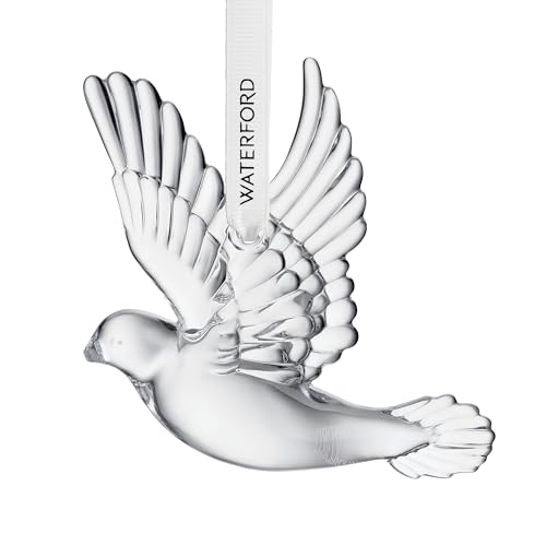 Waterford Crystal Dove of Peace Ornament - Elegant Holiday Keepsake Decor