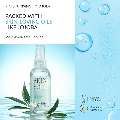 Avon Skin So Soft Original Dry Oil Spray 150ml – 2 Pack