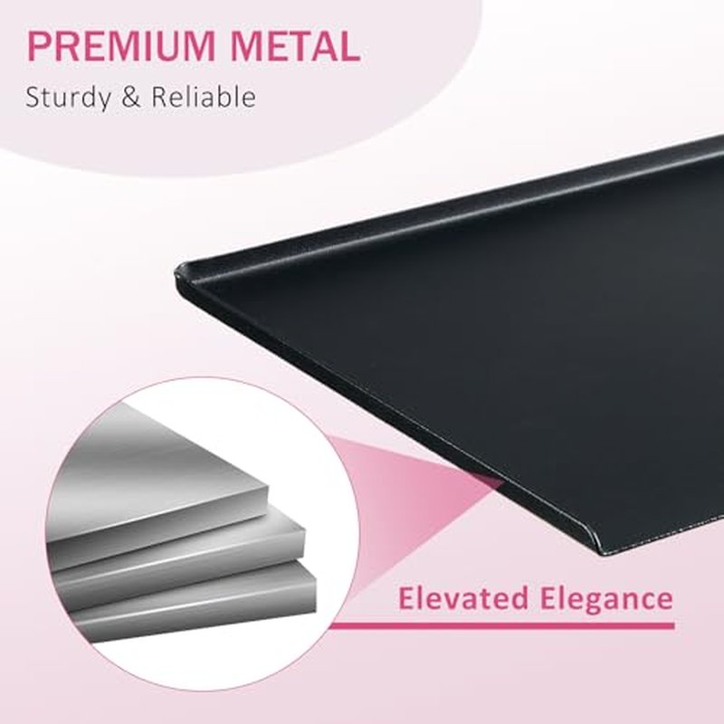 Metal Lash Tray Holder (9 inch¡¿6.5 inch), Medium Adjustable Essential Organizer Stand for Lash Techs, Eyelash Extension Supplies Perfect for Salon or Homes Use by KONOVOLY