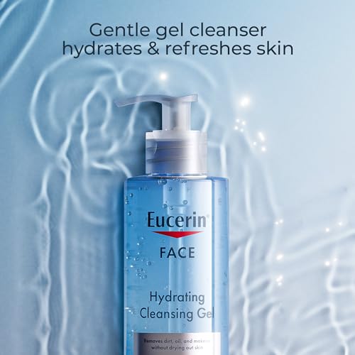 Eucerin Gentle Hydrating Face Cleanser with Hyaluronic Acid - Pack of 2, 13.5 Fl Oz