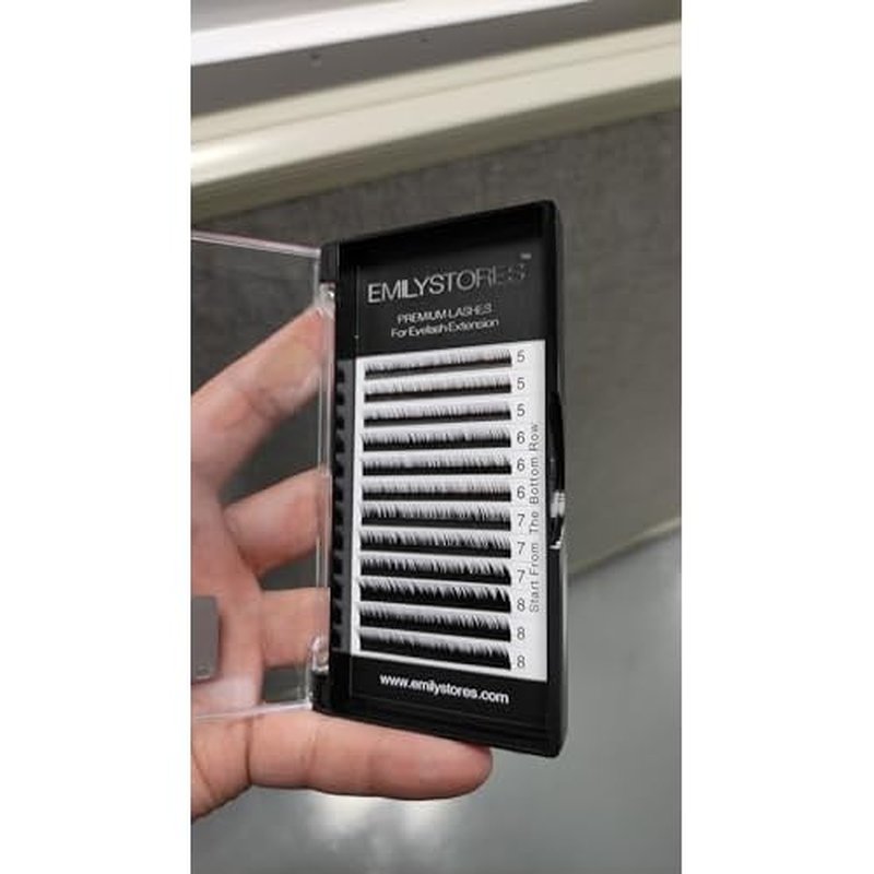Bottom Lash Extension Eyebrow Eyelash Extensions Under Lower False Lashes Mixed J Curl 0.10mm Length 5mm 6mm 7mm 8mm In One Tray