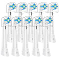 White 10 Pack Toothbrush Replacement Heads for Oral B IO Series - Compatible with IO 2-10