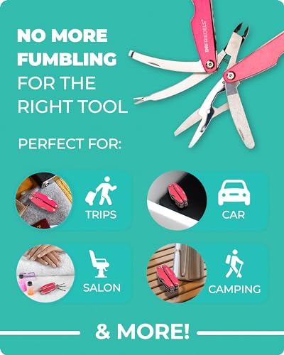 Fruit Dove Red 9-in-1 Manicure Pedicure Kit for Women & Men - DrFriedels