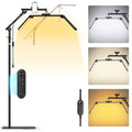 LIONVISON Half Moon Lash Light Floor LED Esthetician Lamp - Black