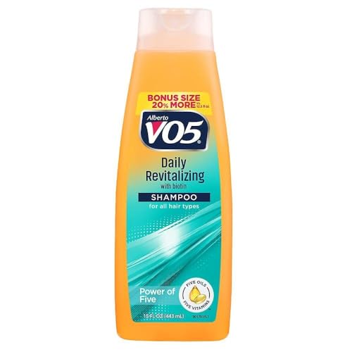 VO5 Daily Revitalizing Shampoo 15 oz - Pack of 6, Nourishing & Refreshing Hair Care