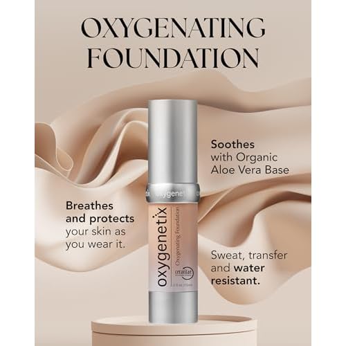 Oxygenetix Oxygenating Foundation ? Opal | Breathable Makeup for Face | Buildable Coverage with Weightless Feel | Longwear Foundation for Women | Safe for Sensitive or Laser-Treated Skin