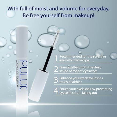 TOXTOX LASH TREATMENT 10ml & Mascara Wand 1pc, Lashes & Brows Care Solution, Eyelash Enhancing, Keratin Infused Volume Booster by HS International (Suero para Pesta?as)