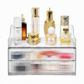 Makeup Organizer Countertop Large Cosmetic Display Cases Cosmetic Organizer Skin care Organizer, 2 Drawers