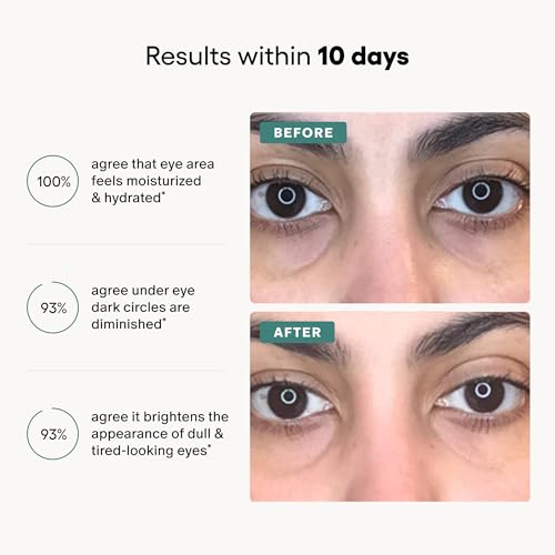 Hydrating Vegan Eye Cream for Dark Circles & Puffiness - Travel Size
