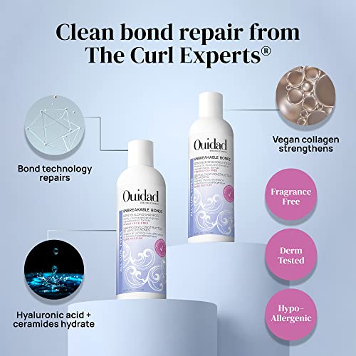Unbreakable Bonds Bond Building Shampoo for Curly Hair - Fragrance-Free 8.5 oz