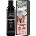 Tan Extender Daily Moisturizer - Best After Tanning Lotion w/Organic Oils and Hyaluronic Acid to Extend Your Tan from Sunless Tanner, Spray Tan, Sun or Tanning Bed 8.0 fl.oz.- Booklet included