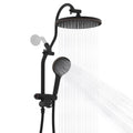 Hibbent 10-inch Rain Shower Head Combo with Bronze Finish, 3 Handheld Sprays & Self-Cleaning