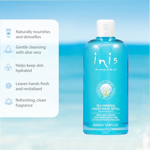 Sea Mineral Hand Soap Refill - Inis Energy of the Sea, 16.9 fl oz, Hand Wash Refill