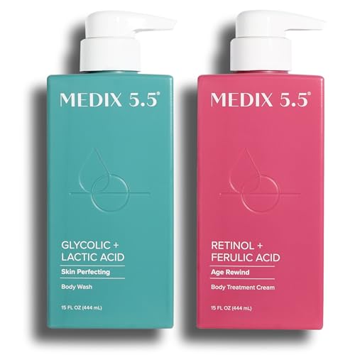 Medix 5.5 Retinol & Glycolic Acid Body Treatment & Exfoliating Wash Set