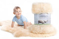 New Zealand Lambskin Baby Rug 2x3 ft Natural Sheepskin Nursery Decor – Ethical & Washable