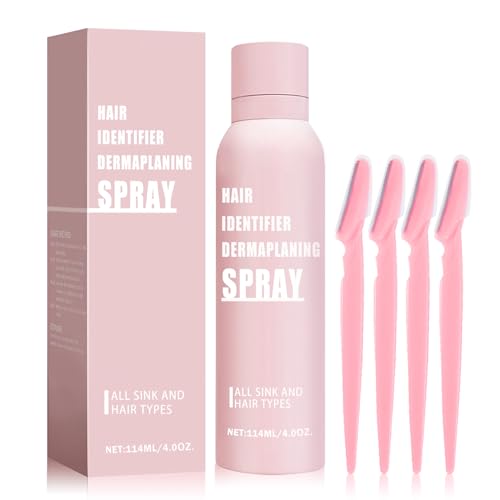 Hair Identifier Spray for Face Shaving Powder for Women Skin Body Hair IdentifyingSpray for Dermaplaning Glow Reveal Face Moisturizing Skin Care Dermaplaner Spray