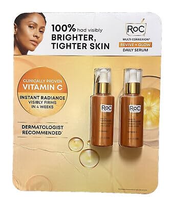 RoC Vitamin C Serum Revive & Glow 1.7oz (Pack of 2)