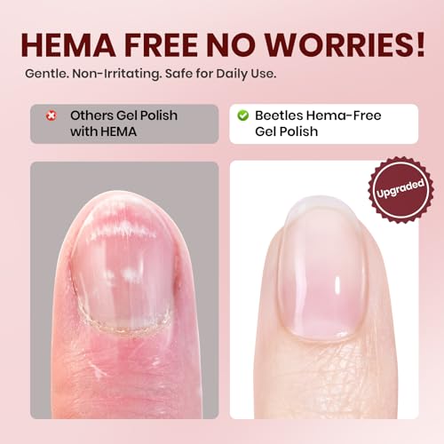 Beetles Ethereal Glow HEMA-Free Gel Nail Kit with UV Light - 6 Color Set