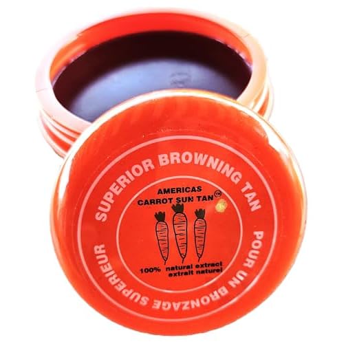 ORIGINAL Natural Tanning Cream - Fast Tanning Enhancer with Carrot & Henna for Beach & Sun Bed - Deep Golden Tan, Moisturizing Browning SPF 0