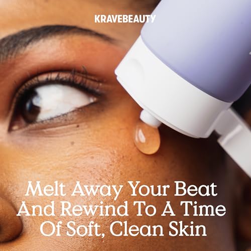 KraveBeauty Makeup Re-Wined Cleansing Oil 3.4 Fl Oz - Gentle Waterproof Makeup Remover