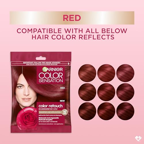 Garnier Color Sensation Root Touch-Up Hair Dye Kit - Red 6.6, Pack of 6