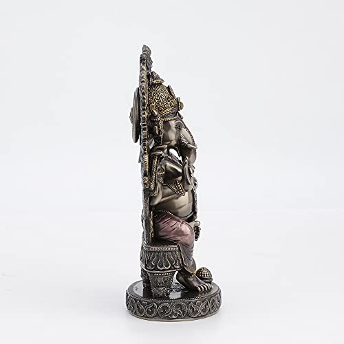 Veronese Design Lord Ganesha Sitting Statue | Hindu Elephant God Decor