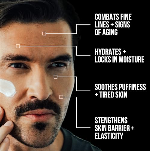 Men's Face Cream with Hyaluronic Acid - Ultra-Hydrating Anti-Aging Moisturizer, 24 Hour Protection, 2 Ounce