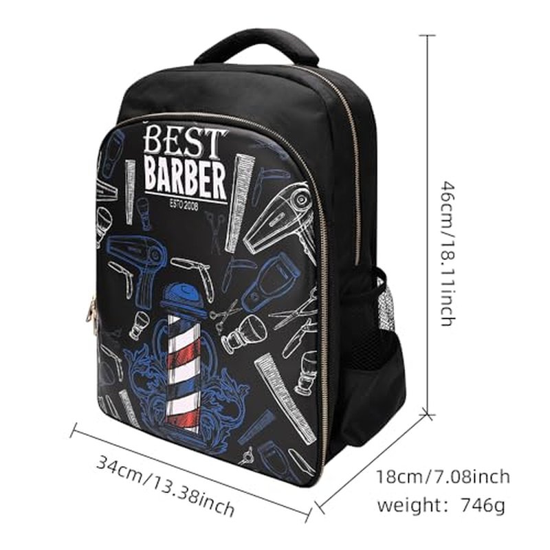 Barber Supplies Bag Organizer for Clippers and Supplies, Portable Hairstylist Clipper Backpack Travel Barber Shop Tools Bag