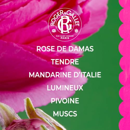 Roger & Gallet Rose Fragrant Water Spray 3.3 fl oz - Light Floral Body Mist