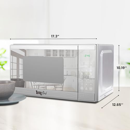 Compact 0.7 Cu Ft Microwave Oven 700W with Pre-Set Cooking Functions