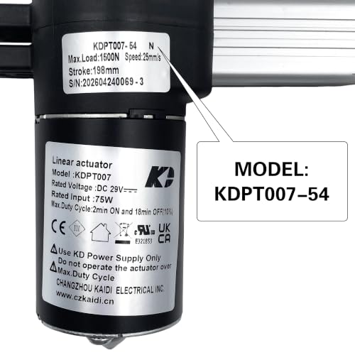 Linear Actuator for Recliner Lift Chair Motor KDPT007-54 198mm Stroke