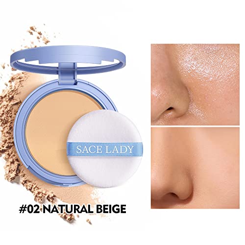 SACE LADY 2-Pack Face Makeup Set with Foundation & Oil Control Powder