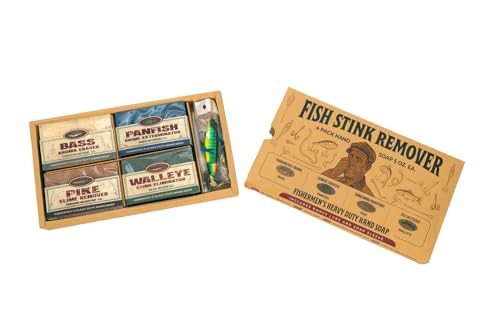 DockTime Heavy-Grit Hand & Body Soap Set with Lure - Fishing Gift for Men & Women