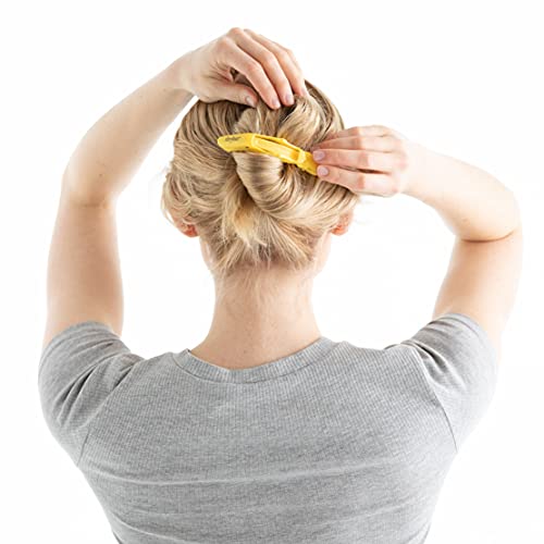 Self-Grip Hair Rollers & Clips Kit for Volume and Styling - 16 Rollers, 6 Clips