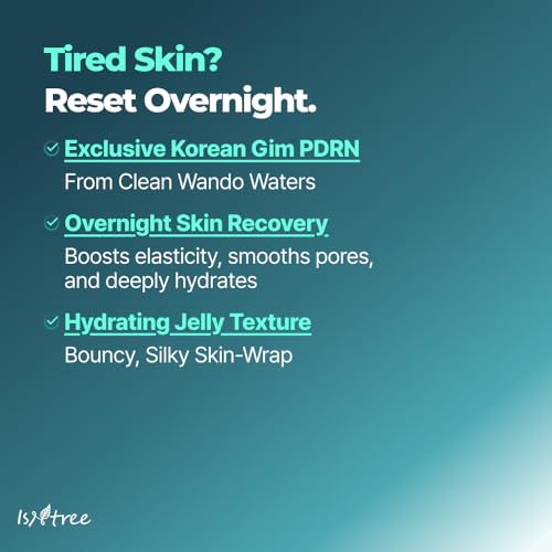 IsNtree Gim PDRN Deep Sleep Mask 80ml, 2.7 fl oz + Gim PDRN Hydro Bouncy Ampoule 50ml, 1.69 fl oz