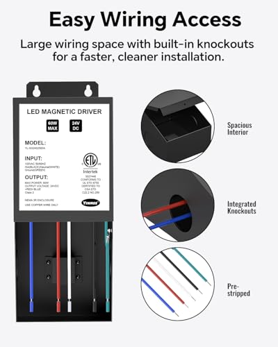 24V 150W Magnetic Dimmable LED Driver - Wide Compatibility, Flicker-Free