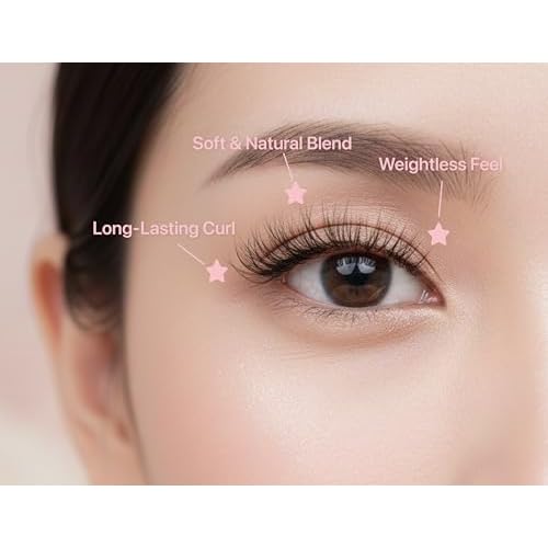 Soft Natural Lash Extensions C/J/D Curl 0.15 0.20 9-14mm For Professional Salons | Lightweight Cashmere Mixed & Single Length (0.15-C-9-14mm)