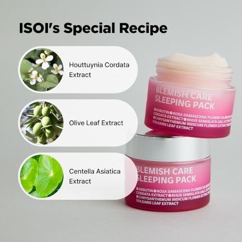 ISOI Bulgarian Rose Sleeping Pack, Revitalizing & Hydrating Overnight Face Mask for Radiant Glass Skin, Korean Night Cream, Korean Skin Care (1.69 fl.oz, 50ml)
