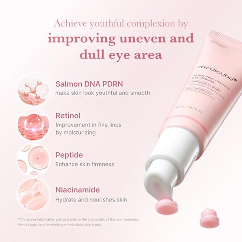medicube Eye Serum Duo for Firmer-Looking Skin: PDRN Peptide Serum and Deep Reviving Peptide Eye Cream | Korean Skincare, Gifts for Her, Valentines Day Gifts for Her, Skin Care Set