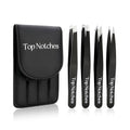 Tweezer Set - High Grade Tweezers For Women And Men, Perfect For Eyebrows Facial Hair Ingrown Hair And Splinter Removal