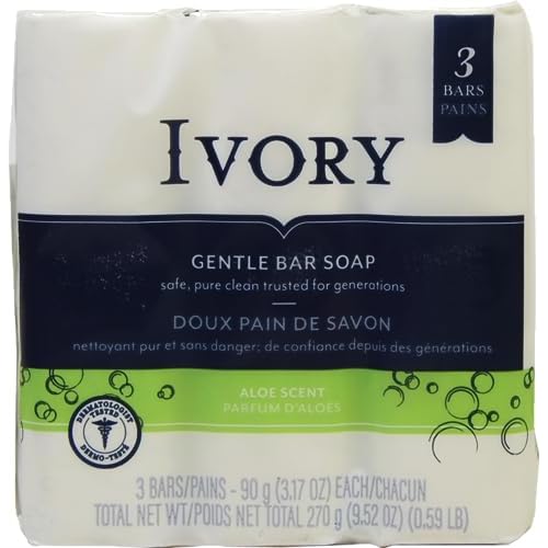 Simply Ivory Aloe Bath Bar by Ivory, 3 Count