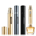 Refillable Perfume Atomizer 10ml Travel Bottle - Black, Gold & Grey