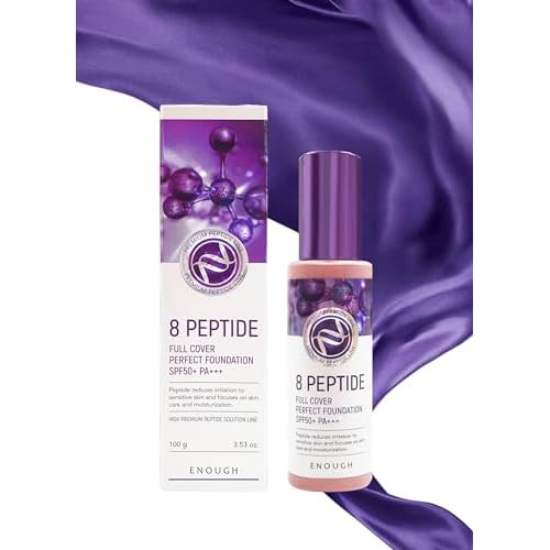Enough 8 Peptide, Full Cover Perfect Foundation, SPF 50+ PA+++, #21, 3.53 oz (100 g)