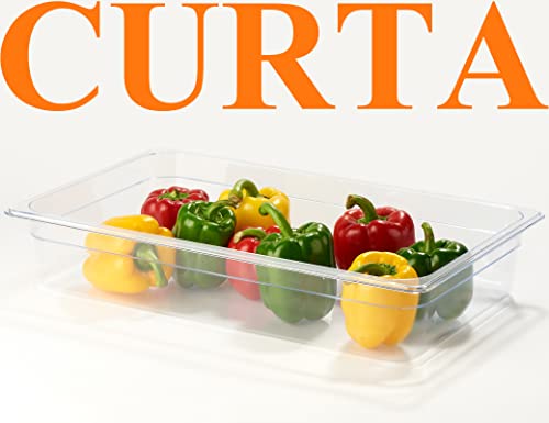 Full Size 4-Inch Deep NSF Polycarbonate Food Pan 6-Pack - Dishwasher & Freezer Safe