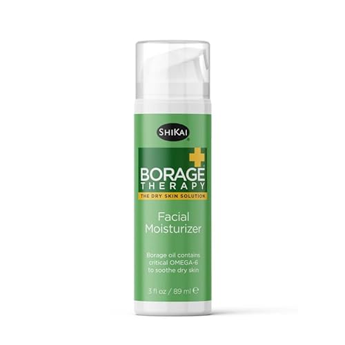 ShiKai Borage Therapy Facial Moisturizer | Unscented Cream for Face & Neck | Daily Skin Lotion for Dry or Sensitive Skin | Non-Greasy, Gentle Formula