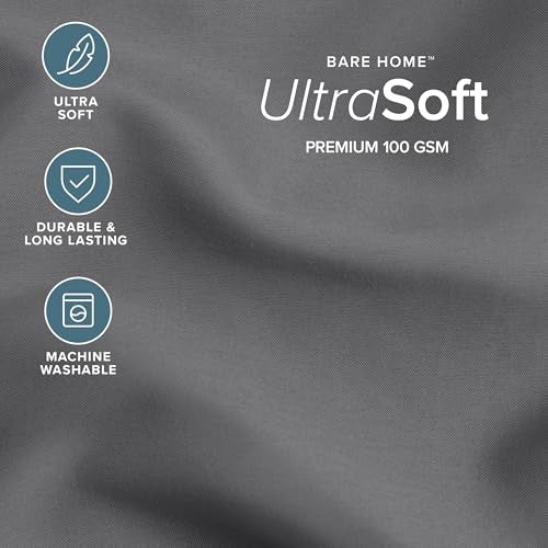 King Grey Ultra Soft Comforter Set - Double Brushed Microfiber Bedding
