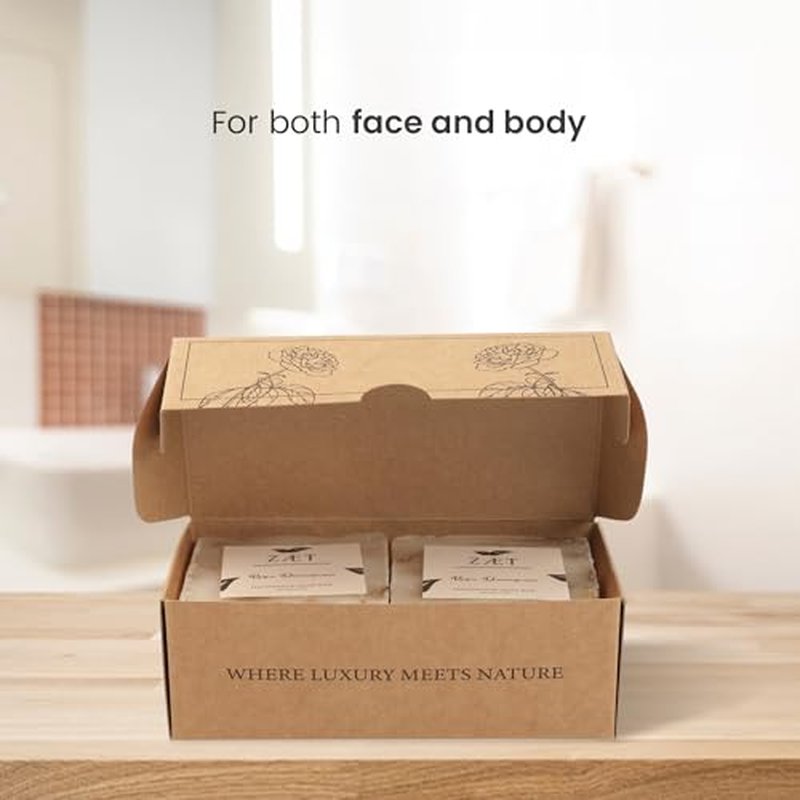 2-Pack Rose Damascene Bar Soap ? Natural Rose Extract with Olive Oil and Coconut Oil - Handmade Soap Bar for Face and Body - Gently Cleanses and Hydrates All Skin Types- For Men and Women