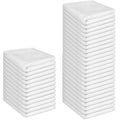 Cotton Washcloths Set - 36 Pack 12x12 Inch White Face & Body Cloths - Soft & Absorbent